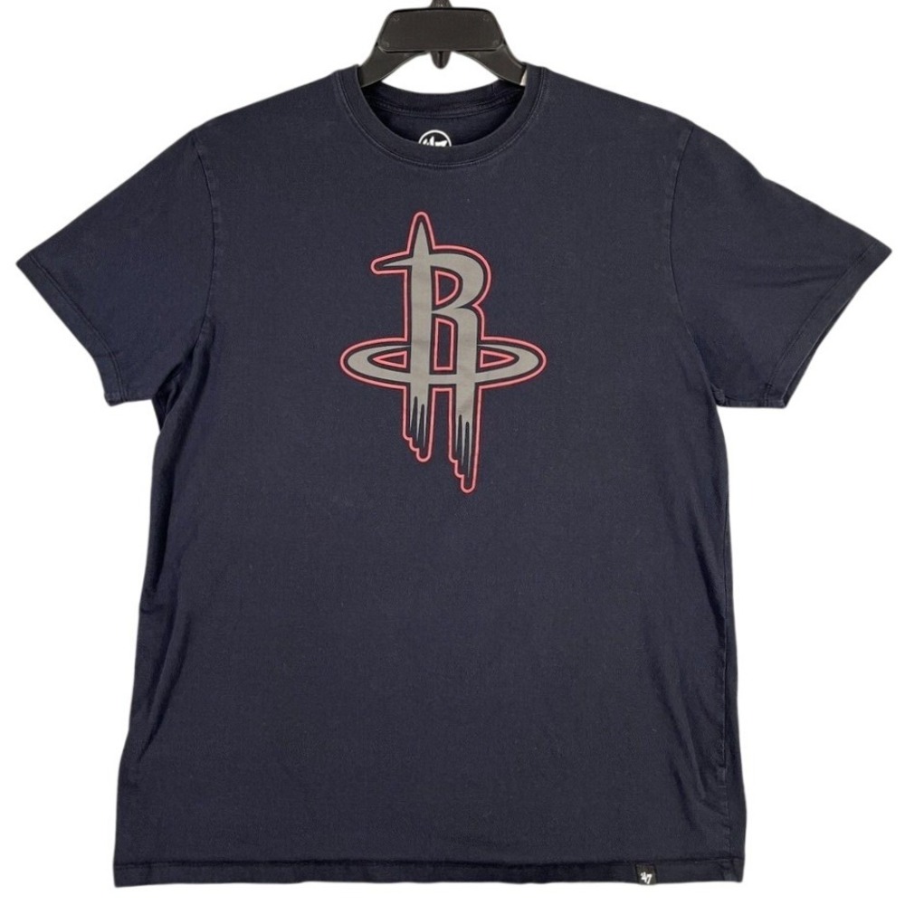 Houston Rockets Shirt‎ Mens Extra Large Black '47 NBA Basketball Apparel Sports
